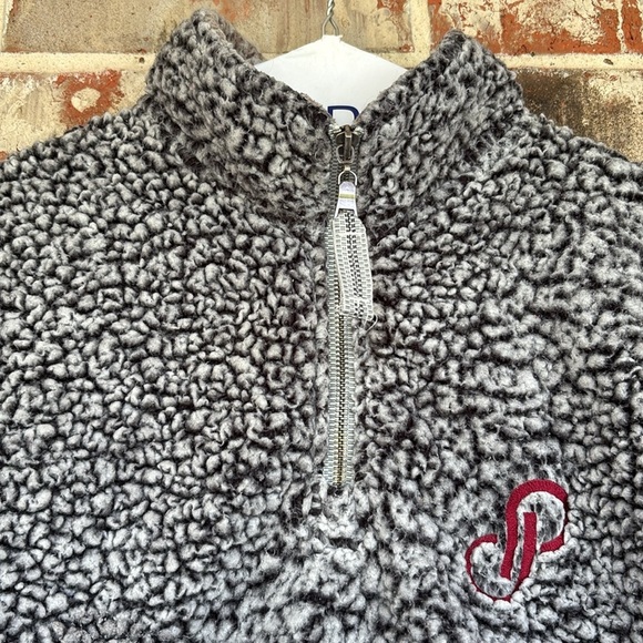 J. America Gray Zip Up Fleece Half Zip Pullover Poshmark Jacket - Picture 3 of 8